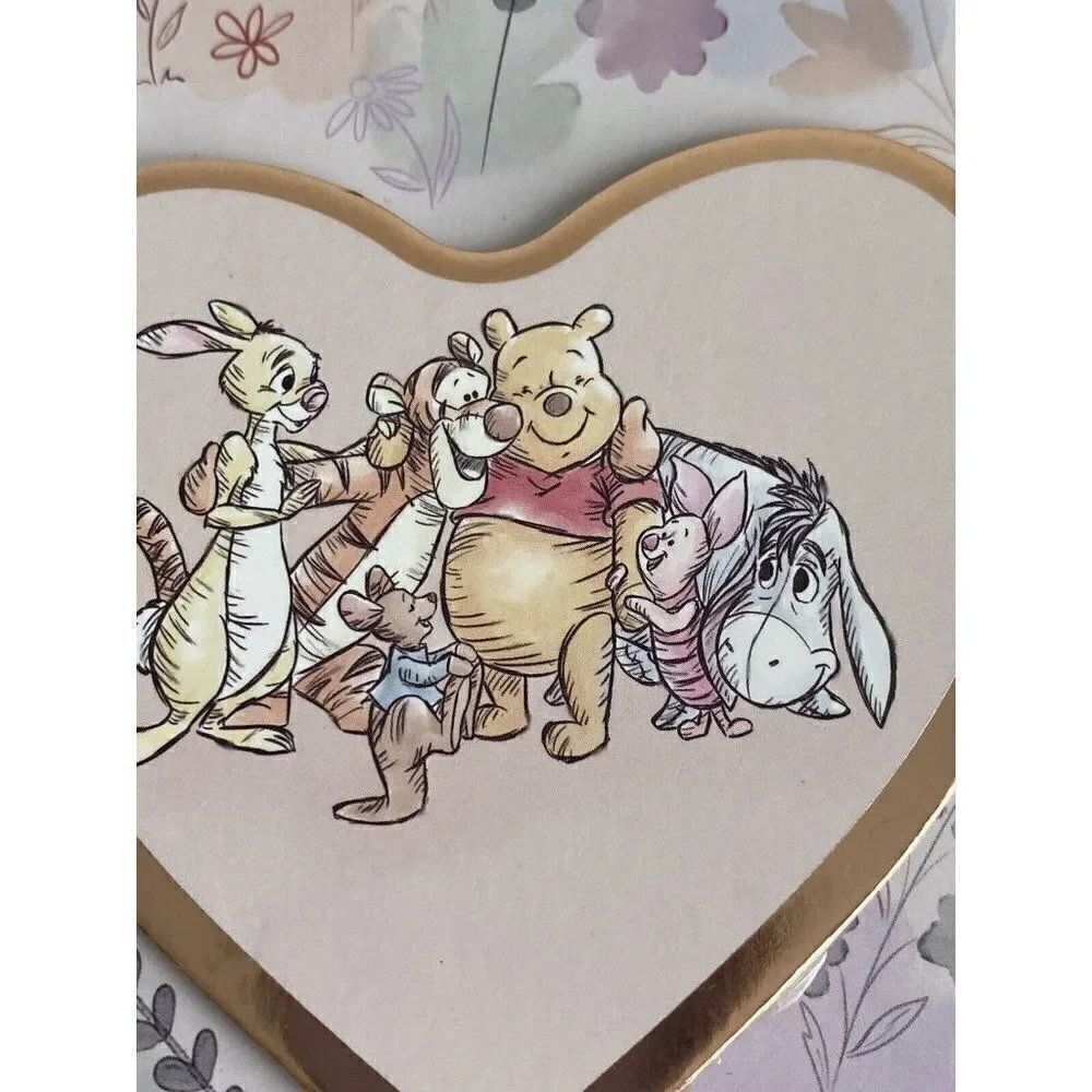 Disney Winnie The Pooh Heart Shaped Eyeshadow Palette With Mirror 12 Colors NEW - Picture 3 of 15